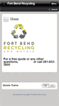 Mobile Screenshot of fortbendrecycling.com